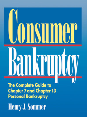 cover image of Consumer Bankruptcy